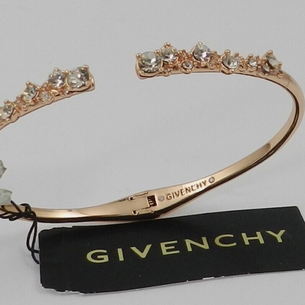 Givenchy Rose Gold-Tone Cuff Bangle Bracelet